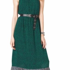 Michael Kors Chained Neck Maxi Dress With Belt